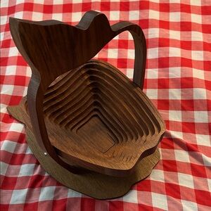 Wooden Collapsible Apple basket handmade